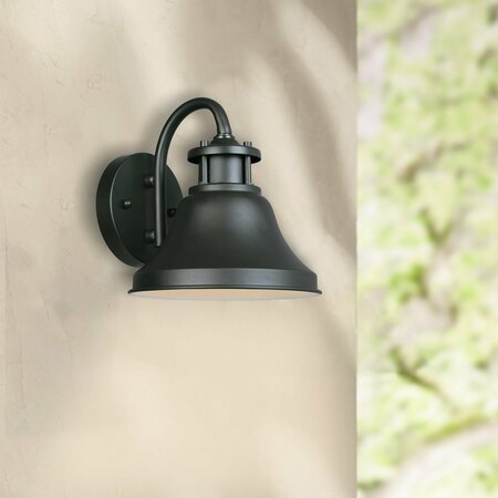 Designers Fountain Bayport 7.75in Bronze Dark Sky 1-Light Outdoor Line Voltage Wall Sconce, Bulb Not Included 31311-BZ